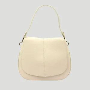 Borsa in vera Pelle "Rosa" - Classica ed elegante - Colore Beige
